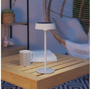 Eglo 75877 - Lampă de masă LED SIMERI, reglabilă, cu încărcare solară reîncărcabilă, 3W/5V, 1800 mAh, IP44, albă