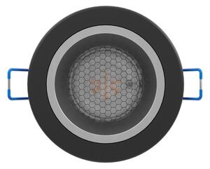Eglo 902298 - Plafonieră LED YEBRA-Z RGBW, dimabilă, cu sticlă fumurie, LED/4,8W/230V IP44, negru