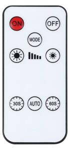 Eglo 75886 - Aplică de perete LED RGBW reglabilă cu senzor TREPELLA, LED/5V, alb + telecomandă