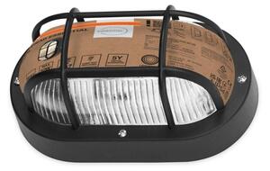 Osram - Aplică de exterior BULKHEAD 1xE27/10W/230V IP54 neagră