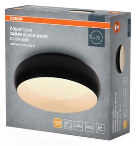 Osram - plafonieră LED dimabilă ORBIS LIVIA LED/16W/230V, diametru 30 cm, negru/alb
