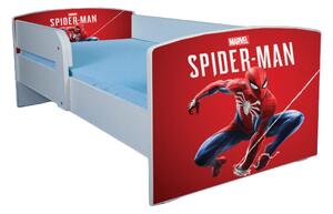 Pat baieti 2-6 ani cu Spiderman 2 si saltea 130x60 cm, fara sertar ptv3374