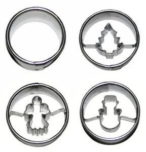Set forme prăjiturele de Crăciun, 4 buc