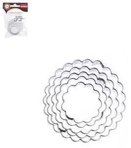 Forme din inox CERCULEŢ, 5 buc