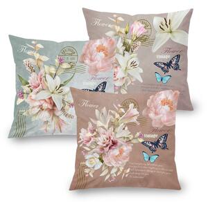 Set de 3 feţe pernuţe HARLOW, 45 x 45 cm