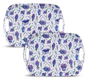 Set de tăvi din melamină LAVENDER 36 x 25,5 cm 2 buc