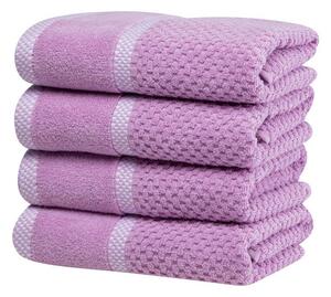 Set de prosoape din frotir MODENA liliac 50 x 100 cm, 4 buc