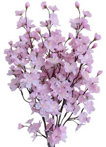 Buchet de crenguțe CIREȘ roz 78 cm, 3 buc