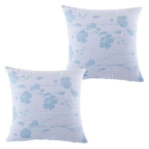 Set de 2 feţe pernuţe SOFIA albastru 40 x 40 cm