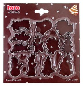 TORO Set de decupatoare prăjituri de Crăciun 12 buc