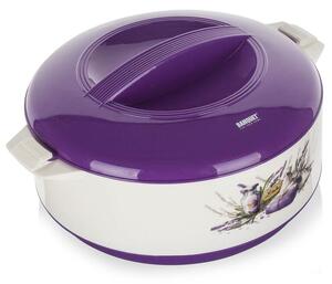 Bol termo cu capac BANQUET Lavender 3,5 l