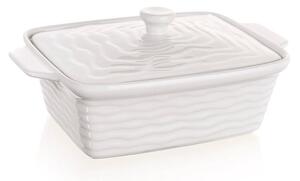 Formă dreptunghiulară de copt cu capac CULINARIA White 28 x 18 cm