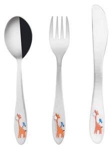 Set de tacâmuri din inox pentru copii GIRAFĂ