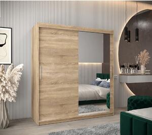 Dressing Ana, 160x60x200cm, cu oglinda, Stejar Sonoma, Pal 18 mm