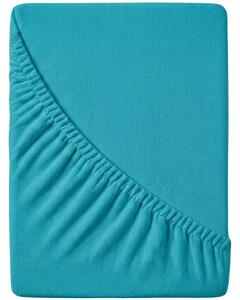 Cearsaf Frotir cu elastic EXCLUSIVE 140x200 cm turcoaz