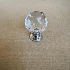Buton Cristal 39mm Transparent