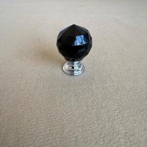 Buton Cristal 39mm Negru
