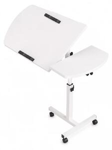 Masă reglabilă pentru laptop – 60×40×(27–40) cm–WHITE
