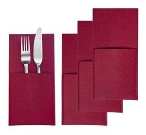 Westmark Set de buzunare pentru tacâmuri COZY, 22 x 11 cm, 4 buc, roșu