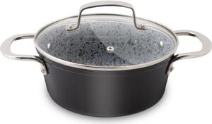 Lamart LT1252 caserolă cu capac Granit, diametru18 cm
