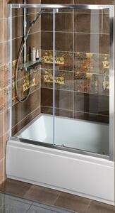Polysan Deep uși de duș 120 cm culisantă crom luciu/sticlă transparentă MD1216