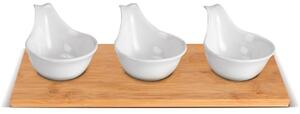 Lamart LT9219 Set de 4 farfurii de servire Bamboo,27 x 12 cm