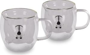 Lamart LT9125 Set de 2 pahare Bear Vaso, 250 ml,transparent