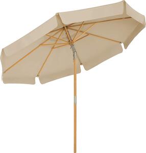 Umbrela de soare, Songmics, 3 m, Octogon, UPF 50+, Crem