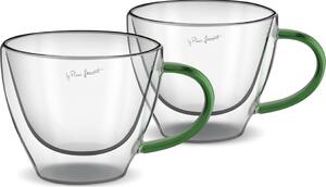 Lamart LT9115 Set 2 pahare cappuccino Vaso, 190ml, verde