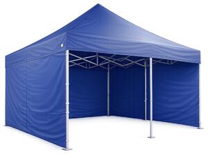 Cort pliabil 5×5 m – aluminiu hexagon profi, Albastru