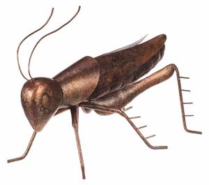 Decorațiune de grădină din metal Grasshopper, 27 x13 x 13 cm