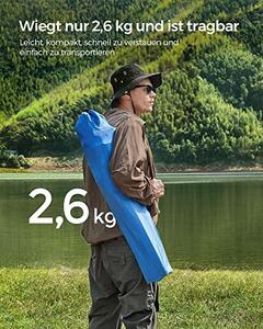Set 2 scaune de camping, Songmics, Albastru, 76x51.5x95.5 cm