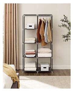 Dulap pliabil, Songmics, RYG84H, Negru, 88 x 45 x 168 cm