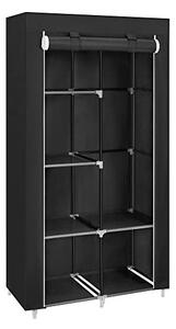 Dulap pliabil, Songmics, RYG84H, Negru, 88 x 45 x 168 cm