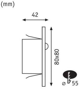 Paulmann Edge lampă led podea 1x1.2 W alb 93133