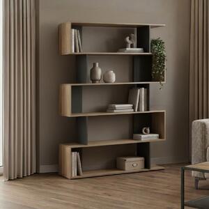 Biblioteca, Tetri, Antracit, 25.4x121.8x158.8 cm