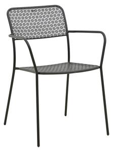 Scaun de gradina Stivuibil, Federal, Negru, 58x57x81.5 cm