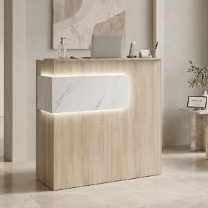Receptie birou, Optima, Sonoma, 40x110x110 cm