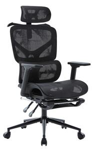Scaun de birou V1, Vigo, Negru, 70x52x124 cm