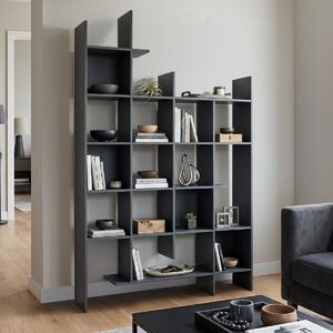 Biblioteca, Manco, Antracit, 25.5x122x188 cm