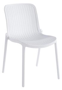 Scaun de gradina Stivuibil, Teragi, Alb, 43.5x58x82 cm