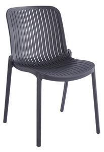 Scaun de gradina Stivuibil, Teragi, Antracit, 43.5x58x82 cm