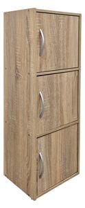 Dulap cu 3 usi, Soline, Stejar, 34.5x40x90.5 cm