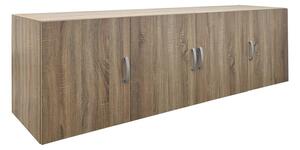 Dulap cu 3 usi, Alvia, Stejar, 51x200x60 cm