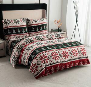 Lenjerie cocolino FROSTED CHRISTMAS colorate Dimensiune lenjerie de pat: 70 x 90 cm | 140 x 200 cm