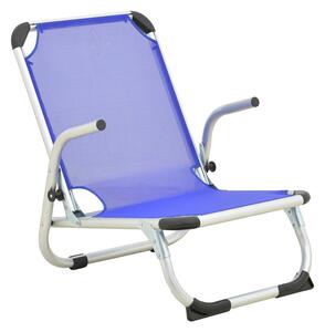 Scaun de plaja cu Spatar Inalt, Playa, Albastru, 72x54x63 cm