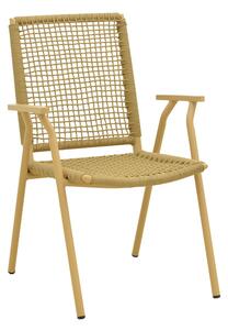 Scaun stivuibil, Weave, Bej, 63x57x86 cm