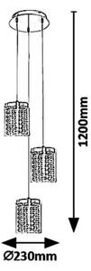 Rabalux 5044 - Lustră LED pe cablu ASTRELLA 3xLED/6W/230V