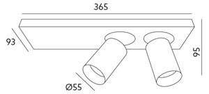 Lampă de masă LED BERGEN 2xLED/11W/230V