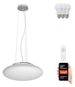 Lustră LED RGB pe cablu dimabilă ELIPTICO 3xE27/8,5W/100-240V Immax NEO 07055L + telecomandă